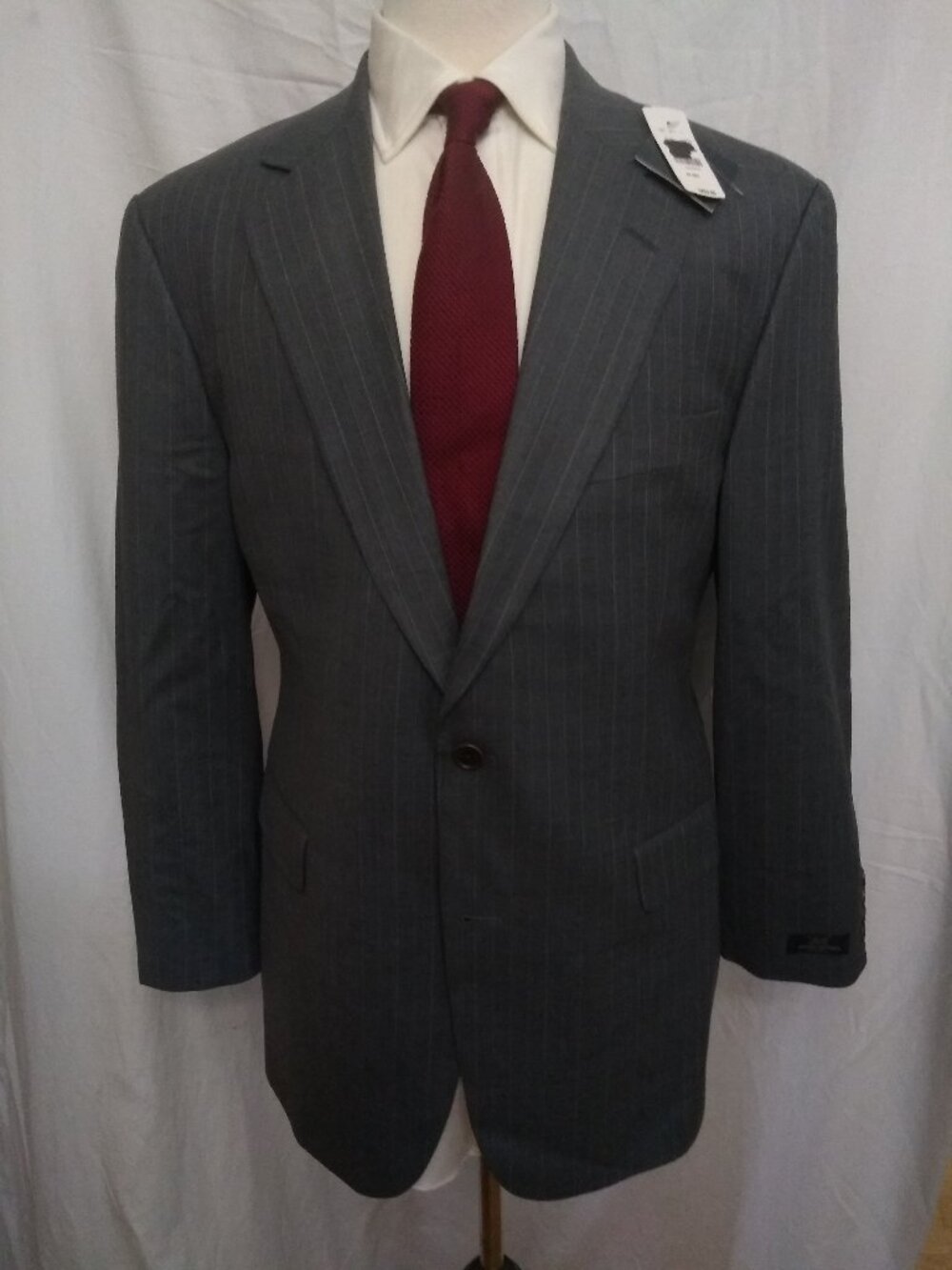 NWT Brooks Brothers Gray Pinstripe Sport Coat 42R MSRP $269